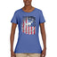 US Flag Ford Bronco Cars and Trucks Womens Graphic T-Shirt