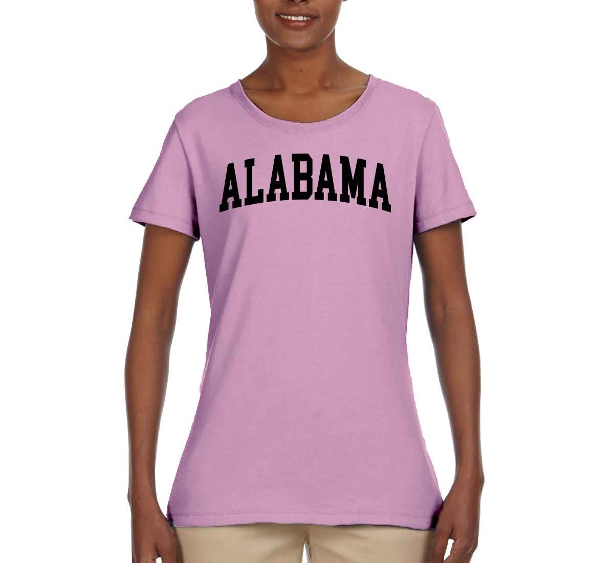 State of Alabama College Style Fashion Womens Graphic T-Shirt