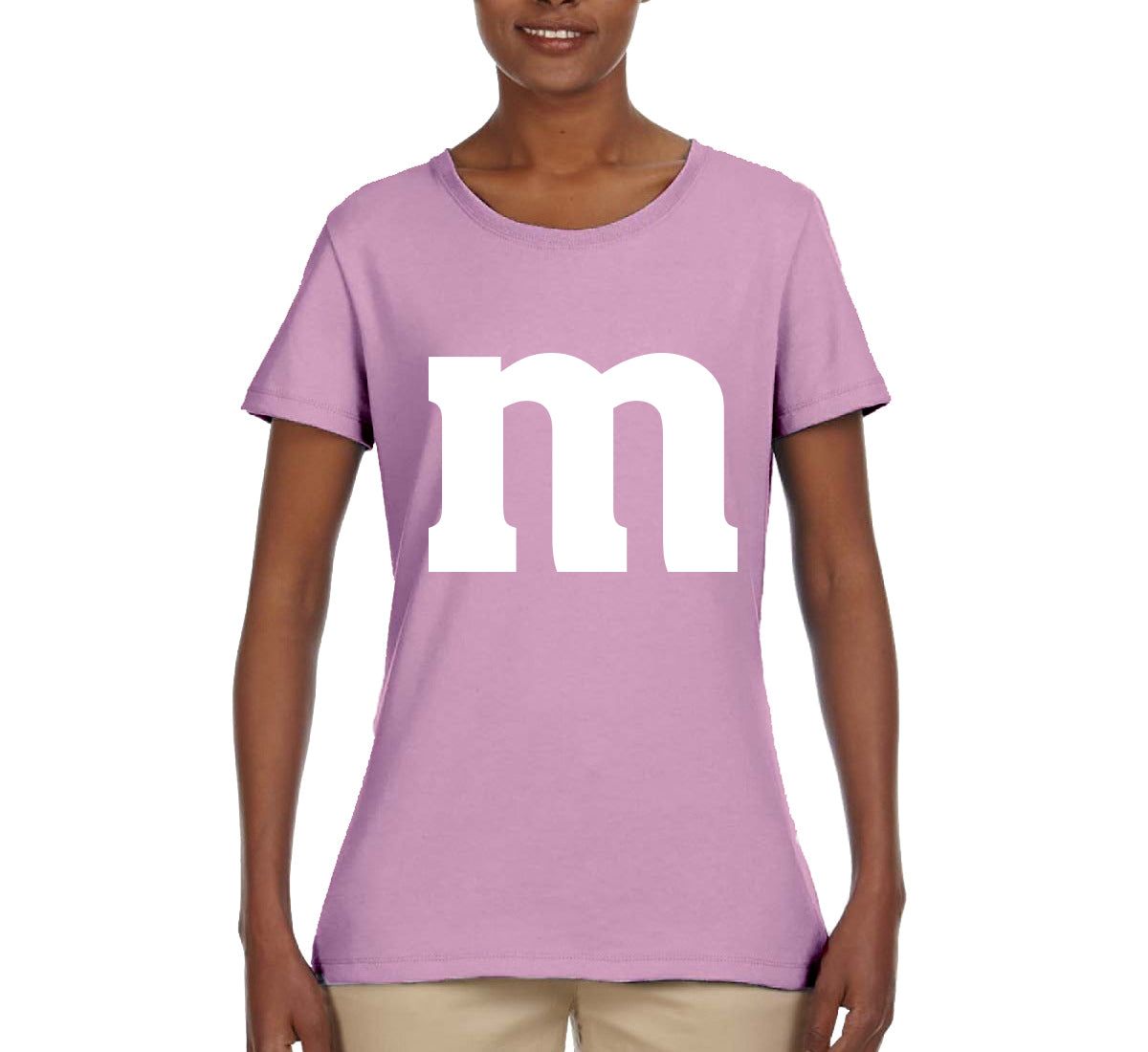 Letter M Graphic Novelty Funny Costume Halloween Womens Graphic T-Shirt