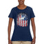 US Flag Ford Bronco Cars and Trucks Womens Graphic T-Shirt
