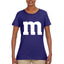 Letter M Graphic Novelty Funny Costume Halloween Womens Graphic T-Shirt