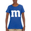 Letter M Graphic Novelty Funny Costume Halloween Womens Graphic T-Shirt