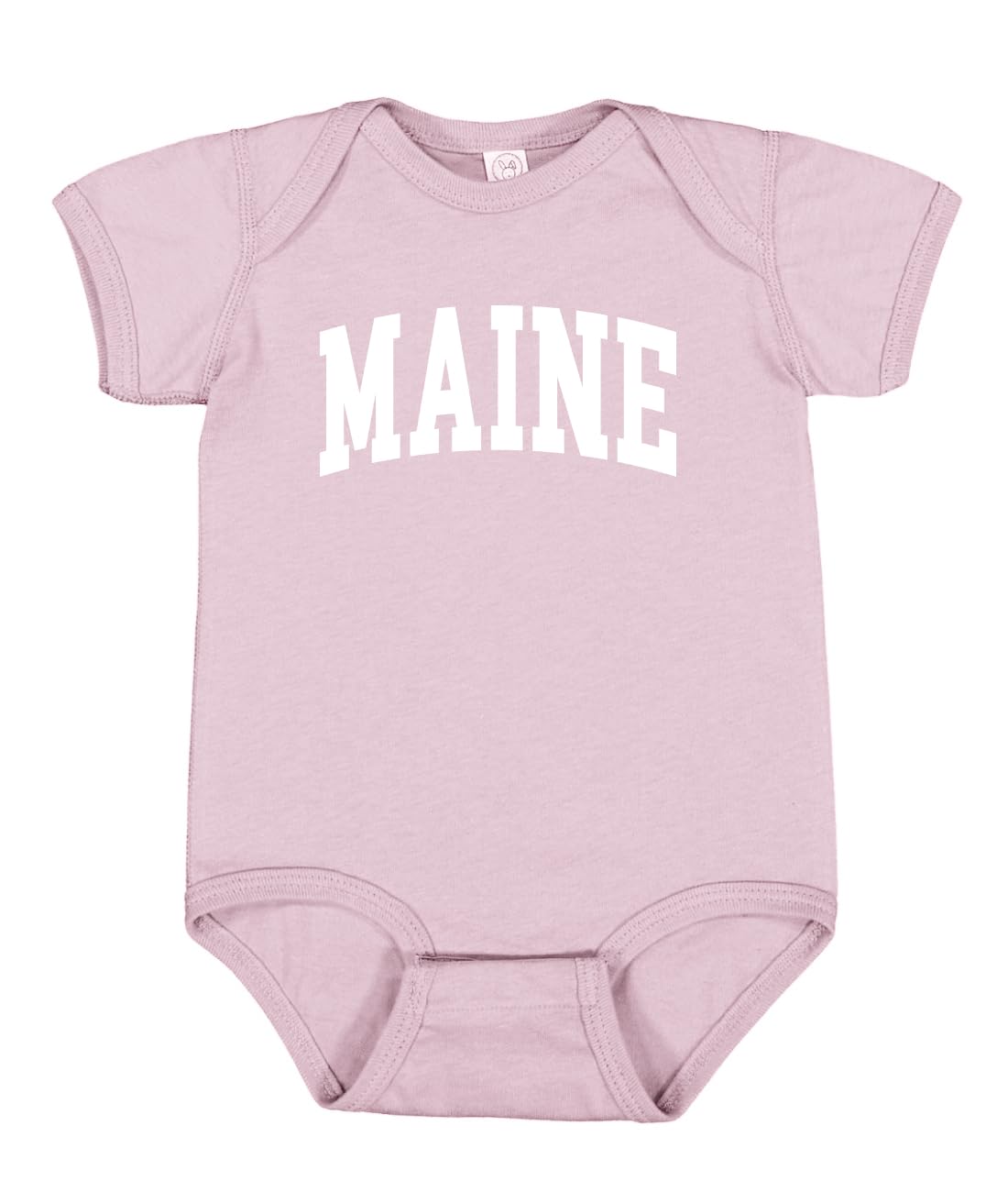 State of Maine College Style White Fashion Baby Creeper Boys Girls Infant Bodysuit