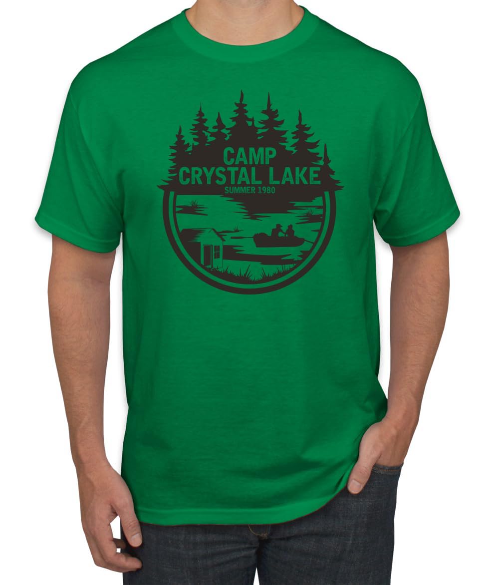 Camp Crystal Lake Retro NJ 80s Horror Movie Jason Pop Culture Men's T-Shirt