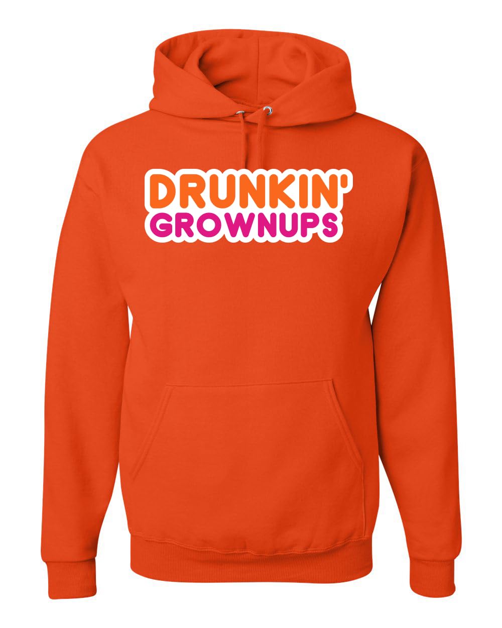 Drunkin' Grownups America Runs on Alcohol Parody Humor Unisex Hoodie Sweatshirt