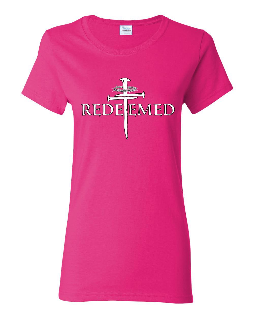 Redeemed Cross Jesus Christ Nails Inspirational/Christian Womens Graphic T-Shirt