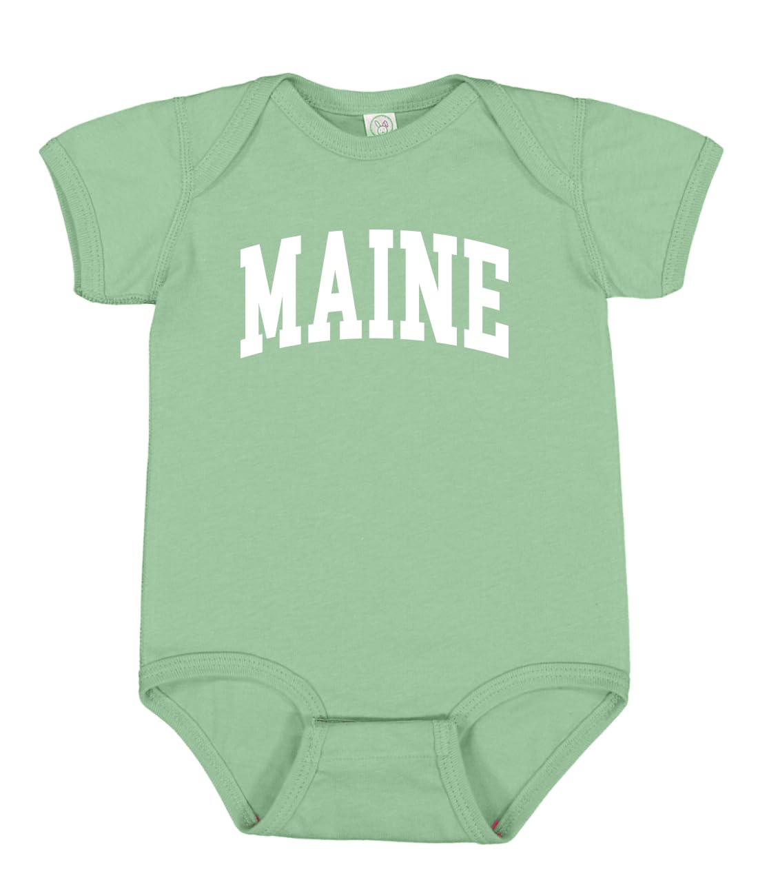 State of Maine College Style White Fashion Baby Creeper Boys Girls Infant Bodysuit