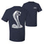 Retro Ford Shelby Cobra Emblem Vintage White Logo  Front and Back  Cars and Trucks Men's T-Shirt