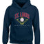 American Baseball Fan Vintage Distressed Field Sports Gift Youth Hooded Sweatshirt