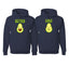 Better Half Sliced Avocado Food Cute Joke Couple Shirts His and Hers Matching Couples Hoodie Sweater Set