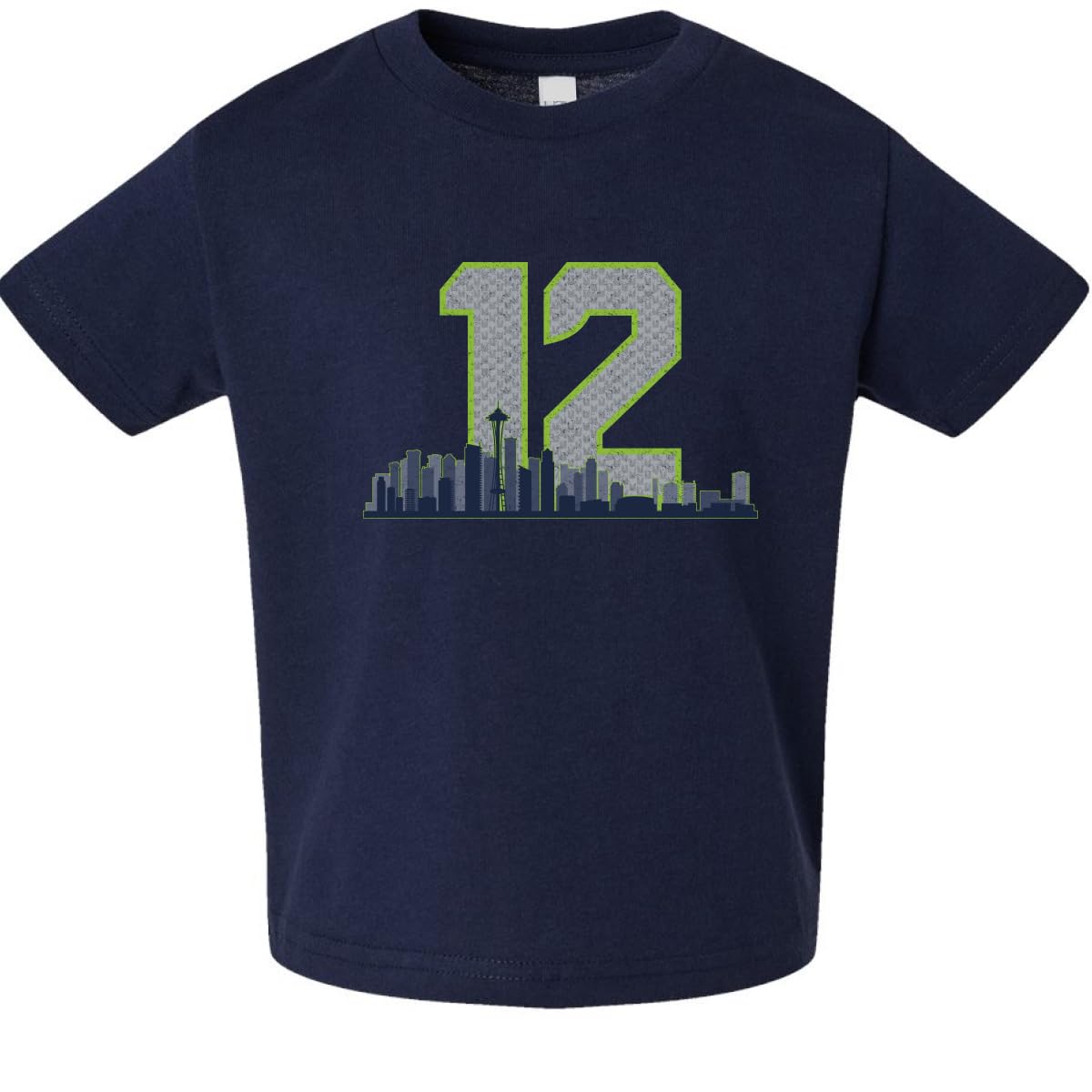Seattle Fan | SEA Fantasy Football Sports Toddler Crew Graphic T-Shirt