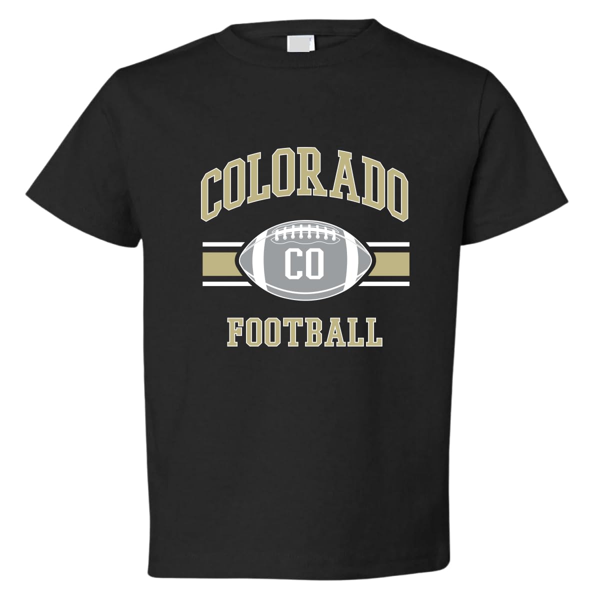 College Football Fan T-Shirt, Vintage American Team Design, Game Day Apparel, Retro USA Sports Toddler Crew T-Shirt