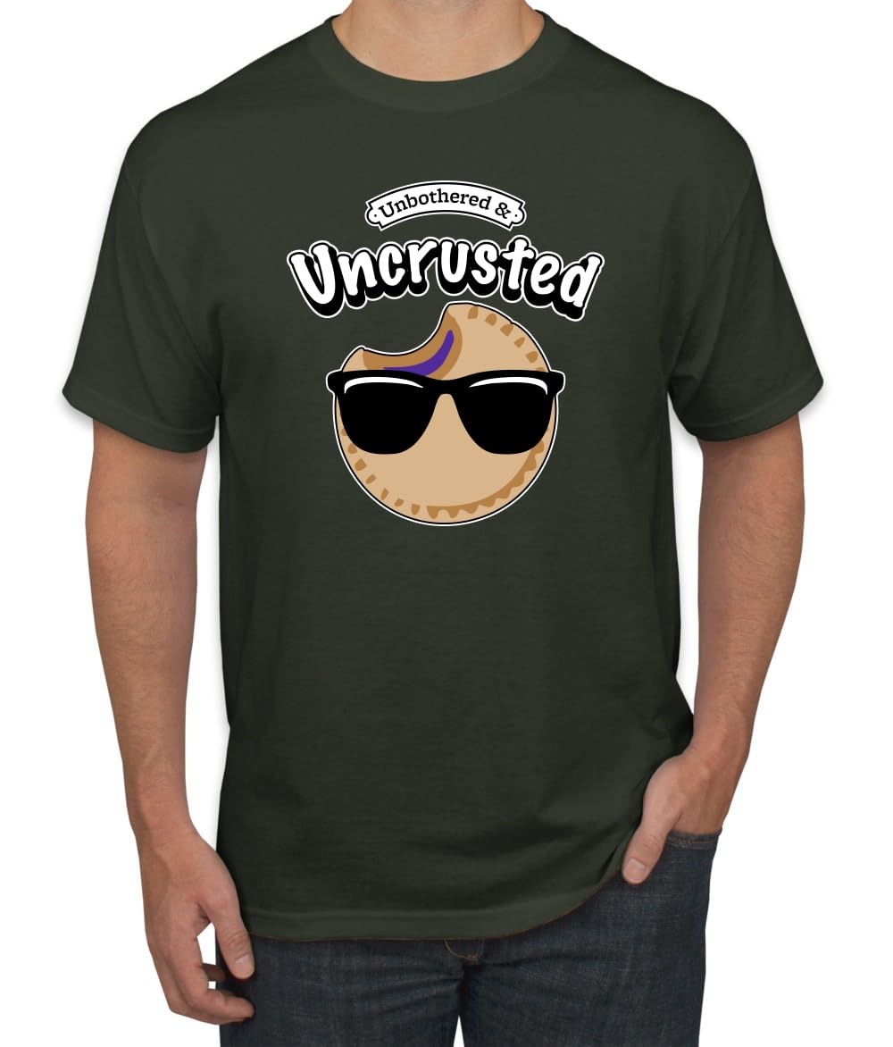 Unbothered and Uncrusted Funny PB&J Sandwich Sunglasses Humor Men's T-Shirt