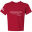 Freedom God Family Patriotism Shirt, Christian Conservative Unisex Tee for Boys Girls Youth T-Shirt
