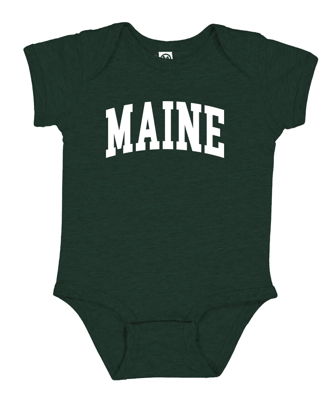 State of Maine College Style White Fashion Baby Creeper Boys Girls Infant Bodysuit