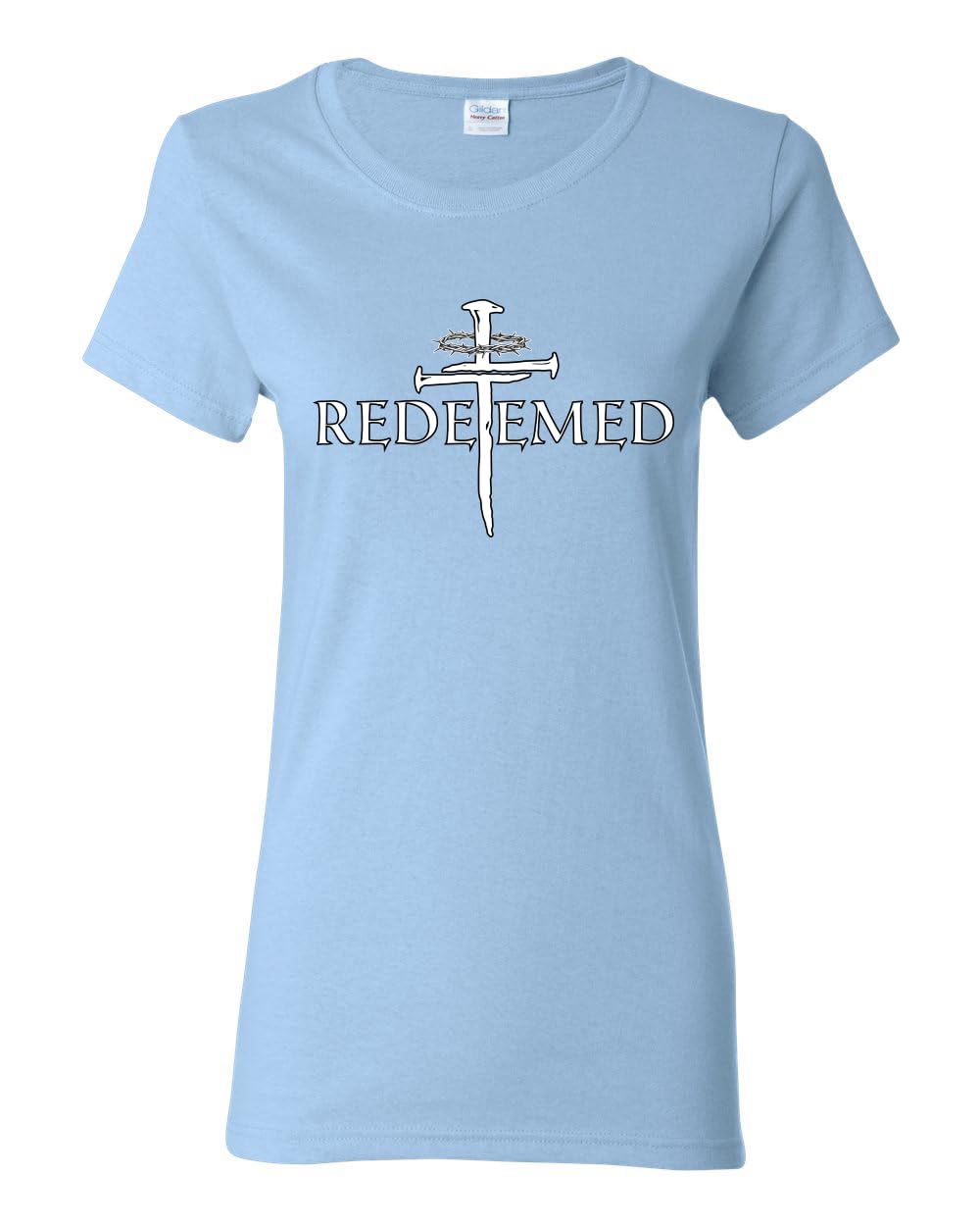 Redeemed Cross Jesus Christ Nails Inspirational/Christian Womens Graphic T-Shirt