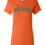 American Football Cities Classic Varsity College Style Fantasy Fan Sports Womens Shirt