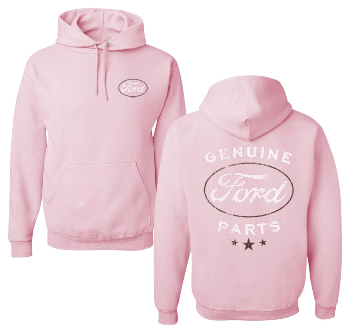 Vintage Distressed Genuine Ford Parts Cars and Trucks Front and Back Cars and Trucks Unisex Hoodie Sweatshirt