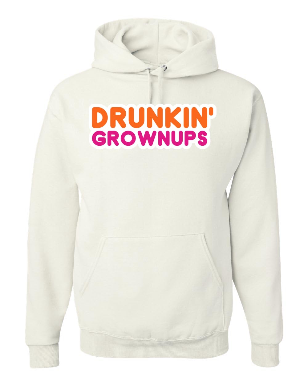 Drunkin' Grownups America Runs on Alcohol Parody Humor Unisex Hoodie Sweatshirt