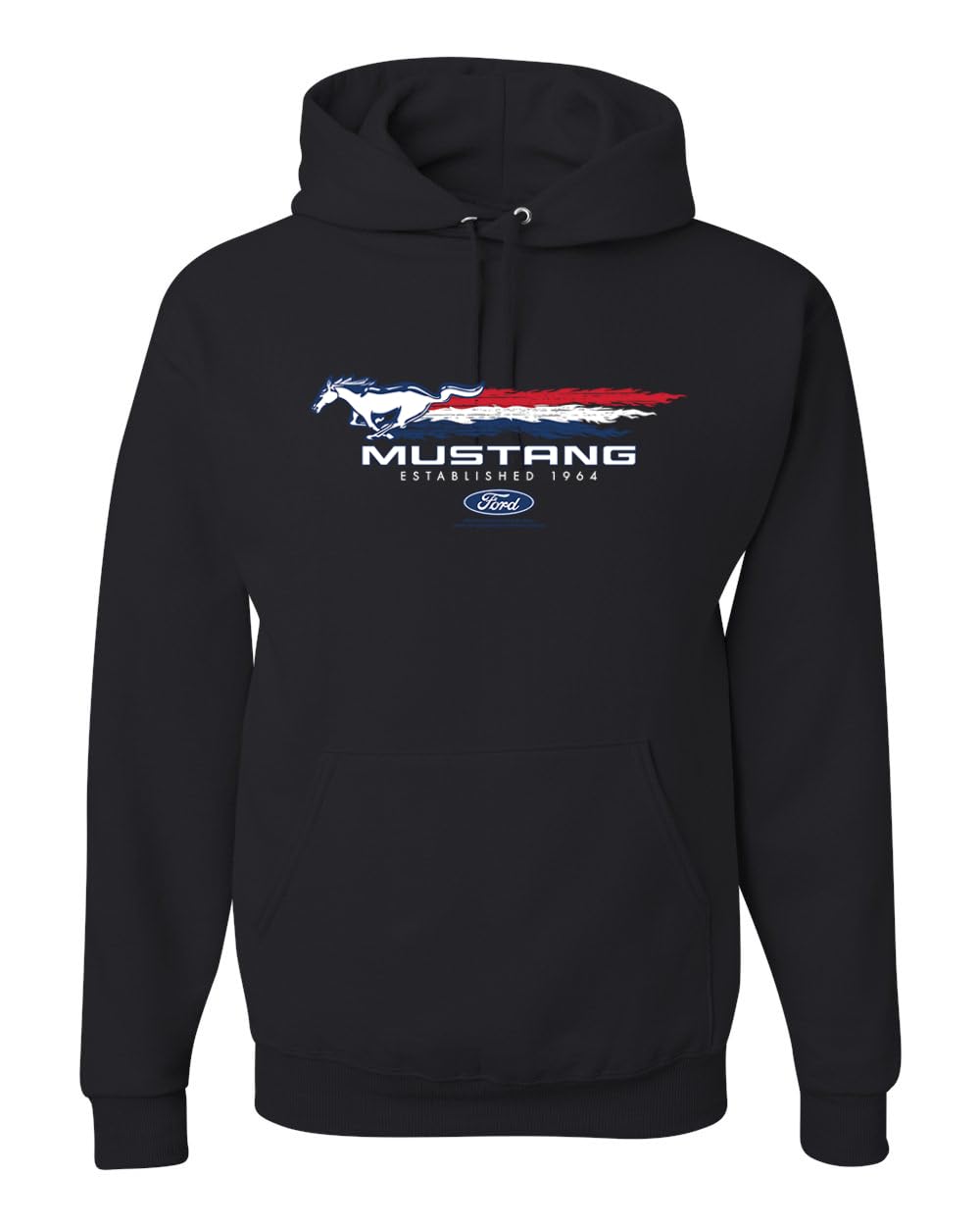 Ford Mustang USA Pony Logo Est 1964 Classic Racing Logo Cars and Trucks Unisex Hoodie