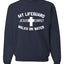 My Lifeguard Walks on Water Jesus Christ Bible Inspirational/Christian Unisex Crewneck Sweatshirt