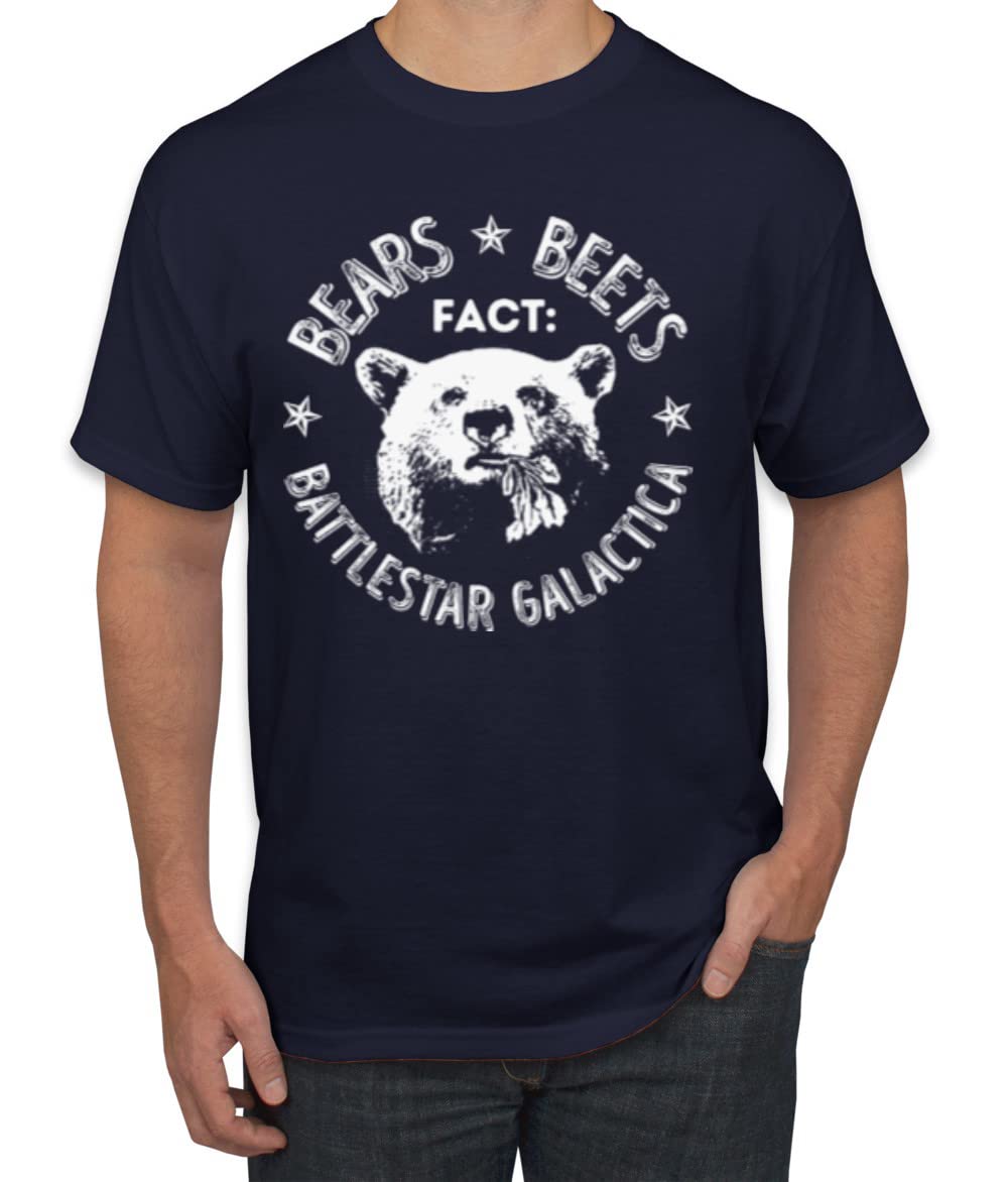 Office | Fact Bears Beets Battlestar Quote Pop Culture Men's T-Shirt