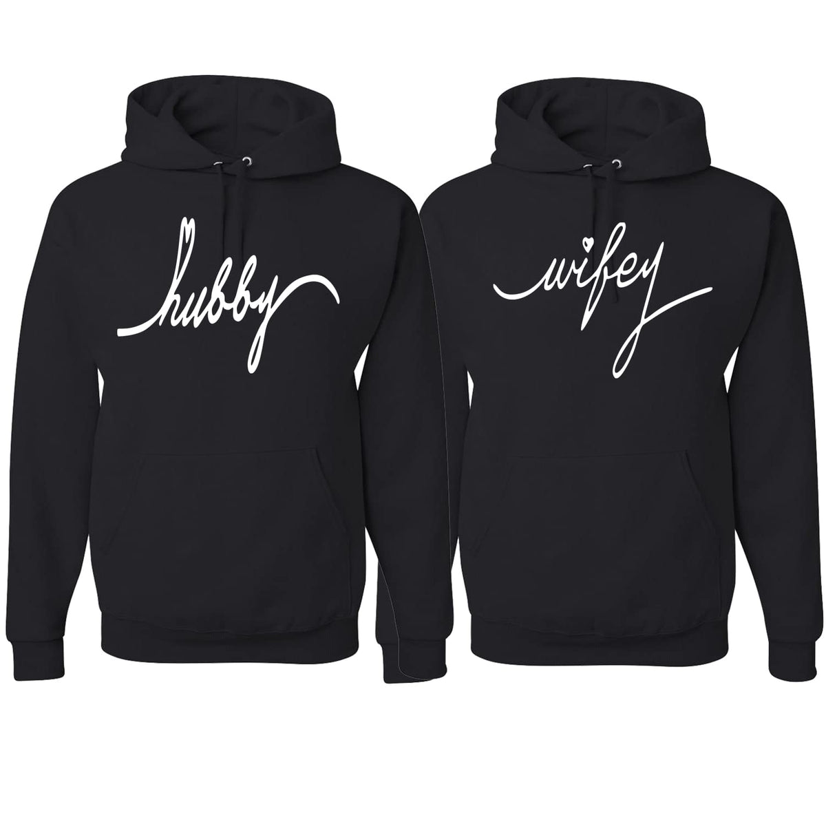 Wifey Hubby Matching Couples Sweater Set His Hers BFF Couples Hoodie Sweatshirt