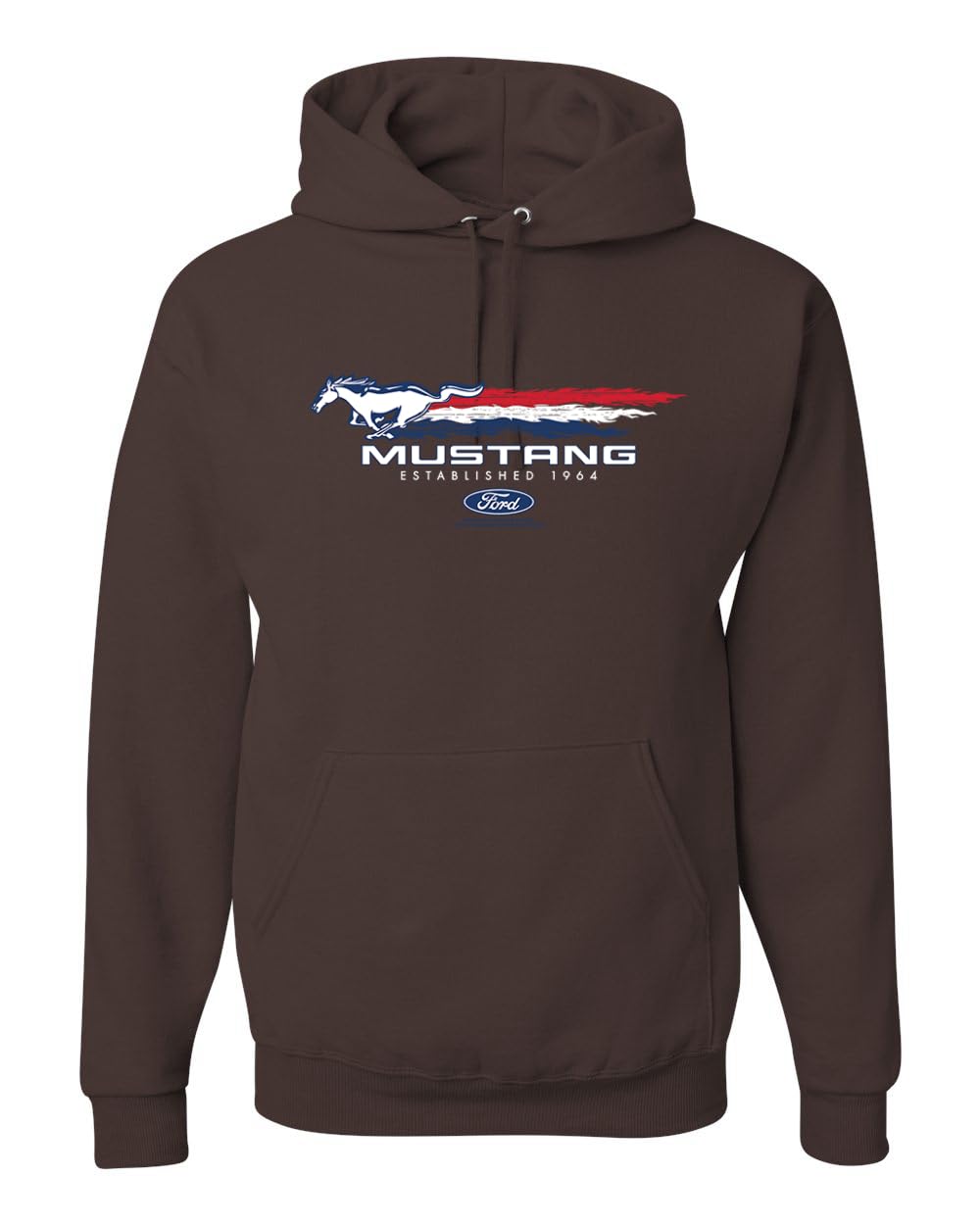 Ford Mustang USA Pony Logo Est 1964 Classic Racing Logo Cars and Trucks Unisex Hoodie