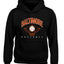 American Baseball Fan Vintage Distressed Field Sports Gift Youth Hooded Sweatshirt