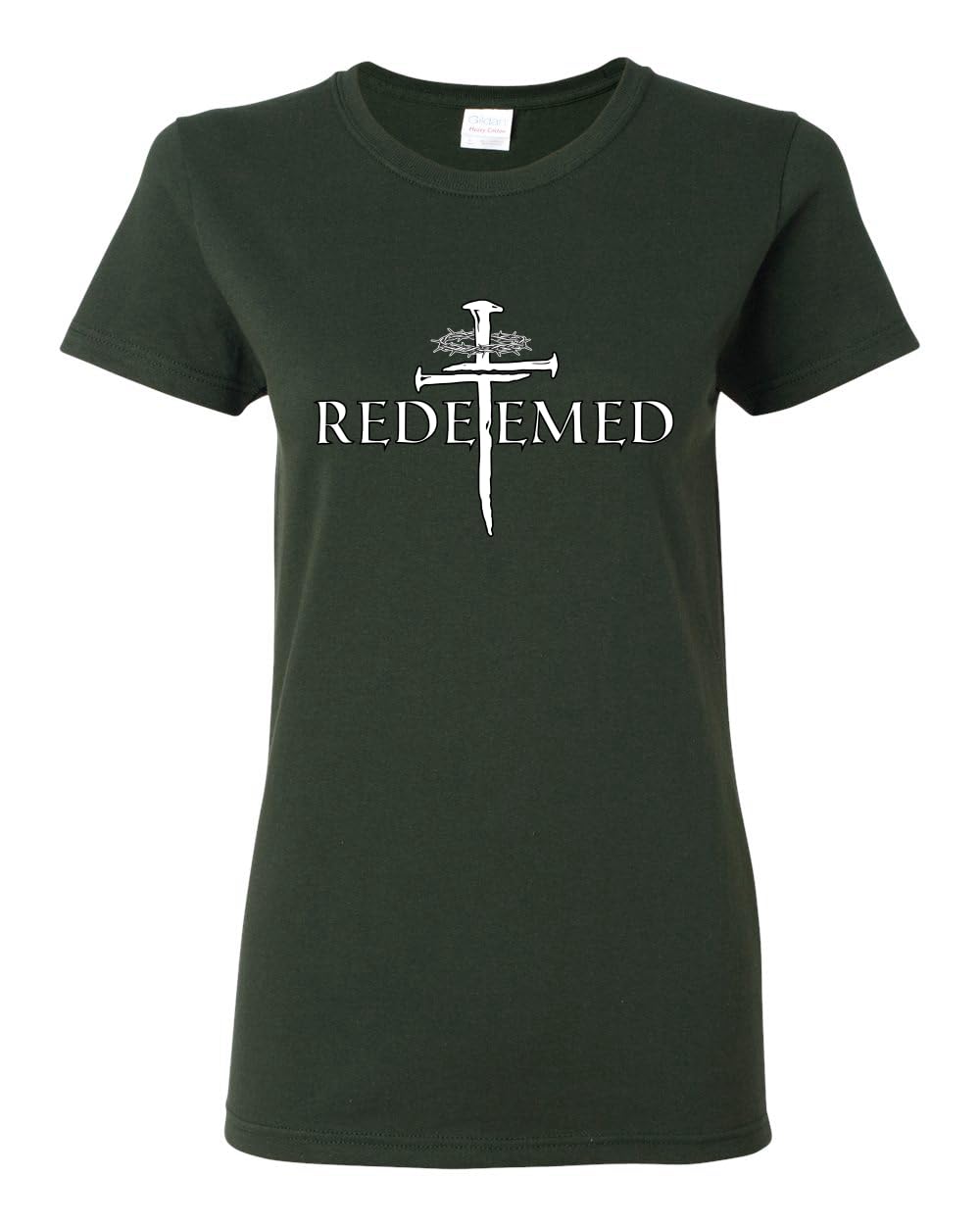 Redeemed Cross Jesus Christ Nails Inspirational/Christian Womens Graphic T-Shirt