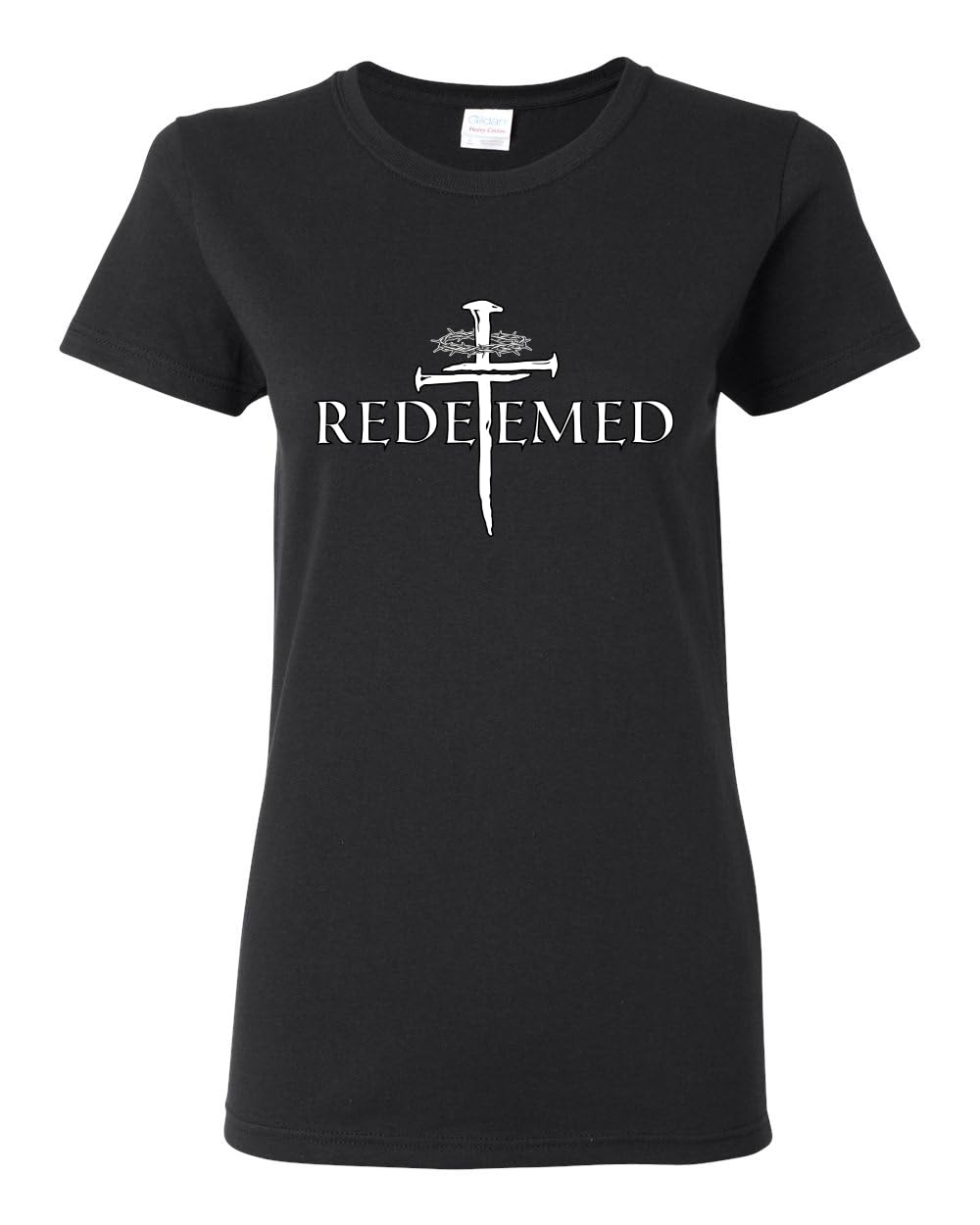 Redeemed Cross Jesus Christ Nails Inspirational/Christian Womens Graphic T-Shirt