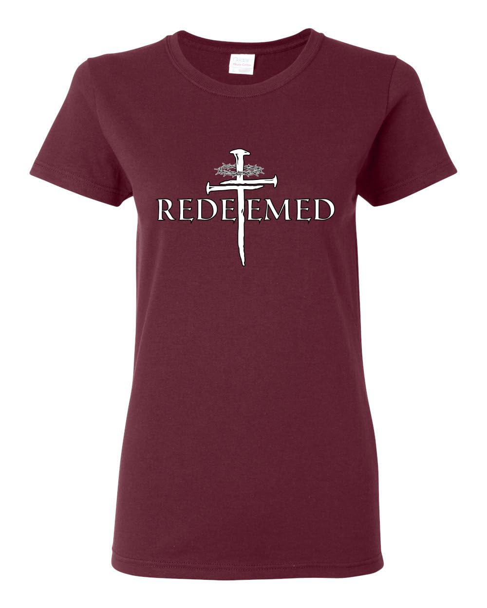Redeemed Cross Jesus Christ Nails Inspirational/Christian Womens Graphic T-Shirt