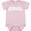 State of Nebraska College Style Fashion Baby Creeper Boys Girls Infant Bodysuit