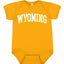 State of Wyoming College Style Fashion Baby Creeper Boys Girls Infant Bodysuit