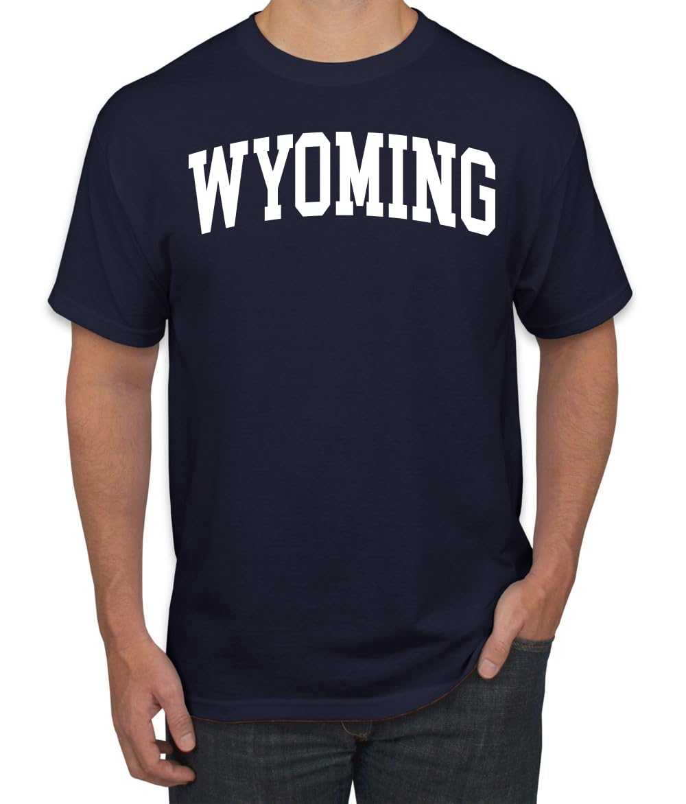 State of Wyoming College Style Fashion Men's T-Shirt