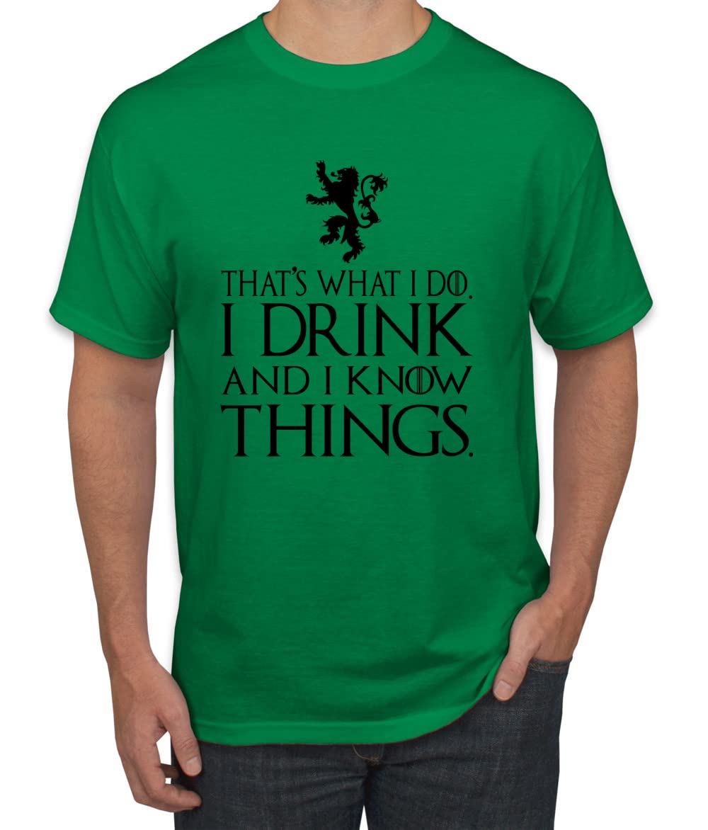 I Drink and I Know Things Tyrion GOT Black Pop Culture Men's T-Shirt