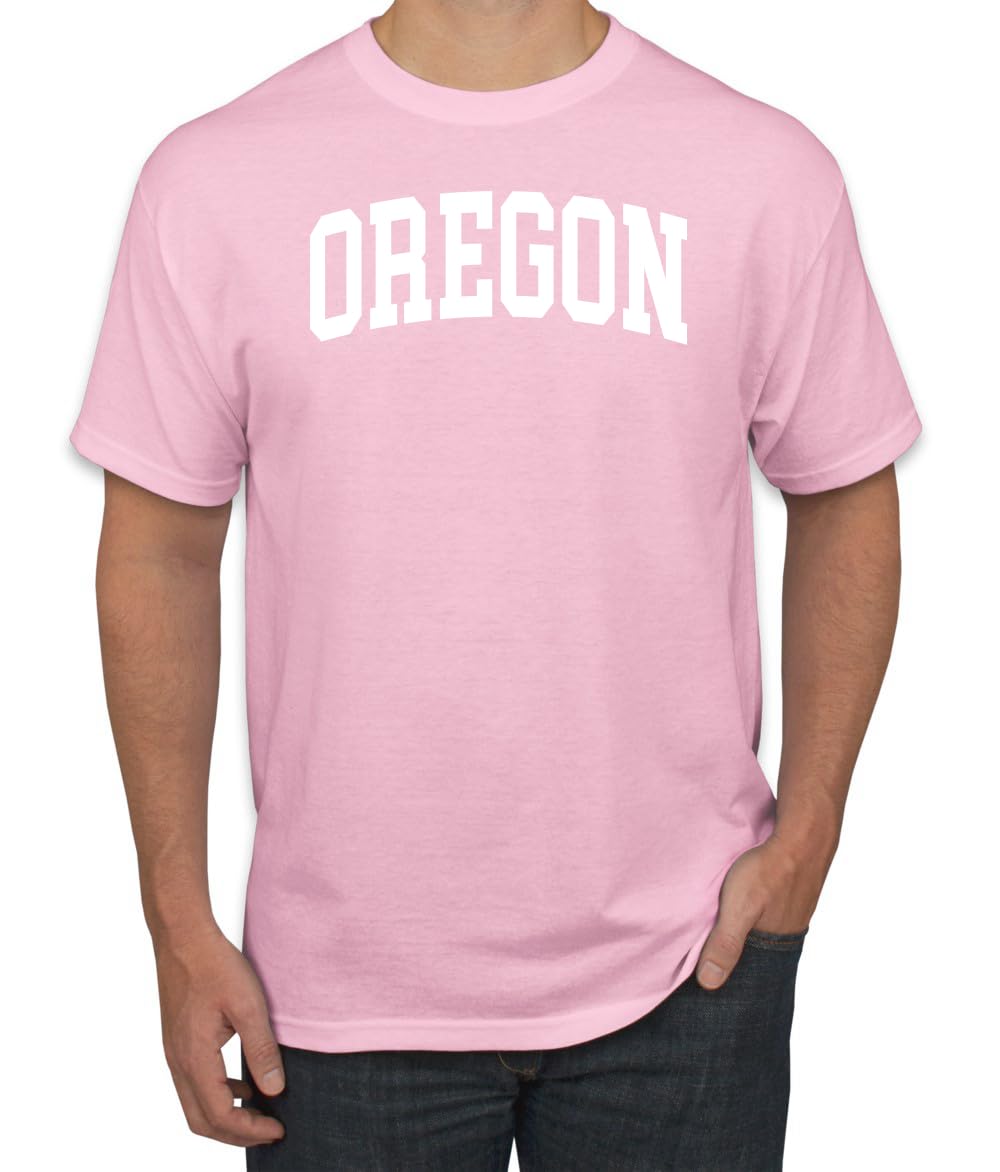 State of Oregon College Style White Fashion Men's T-Shirt