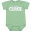 State of Oregon College Style White Fashion Baby Creeper Boys Girls Infant Bodysuit