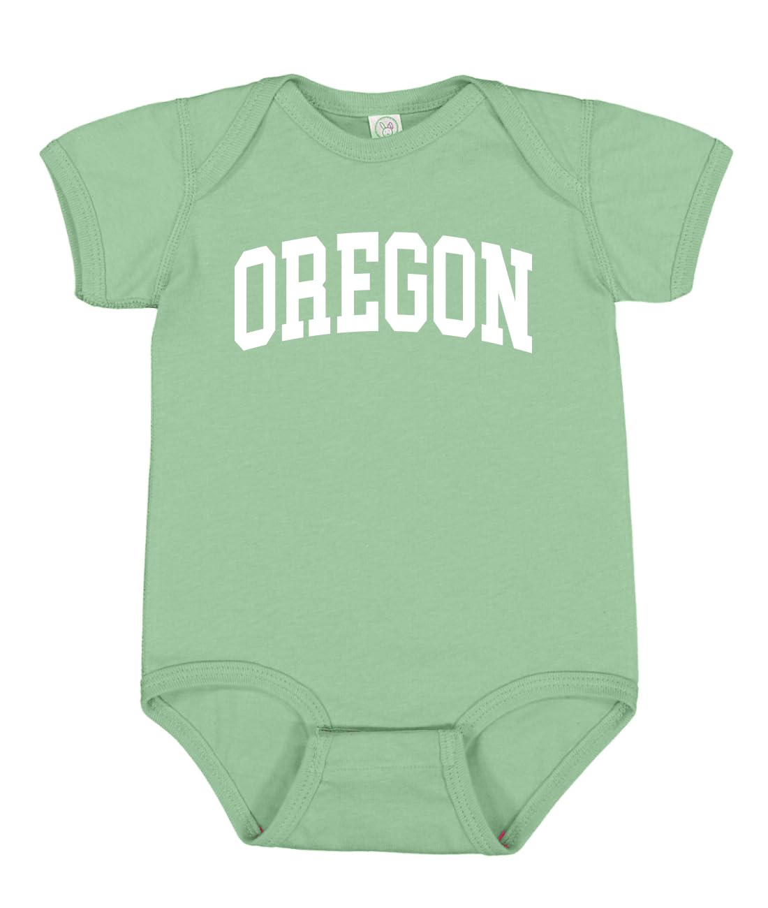 State of Oregon College Style White Fashion Baby Creeper Boys Girls Infant Bodysuit