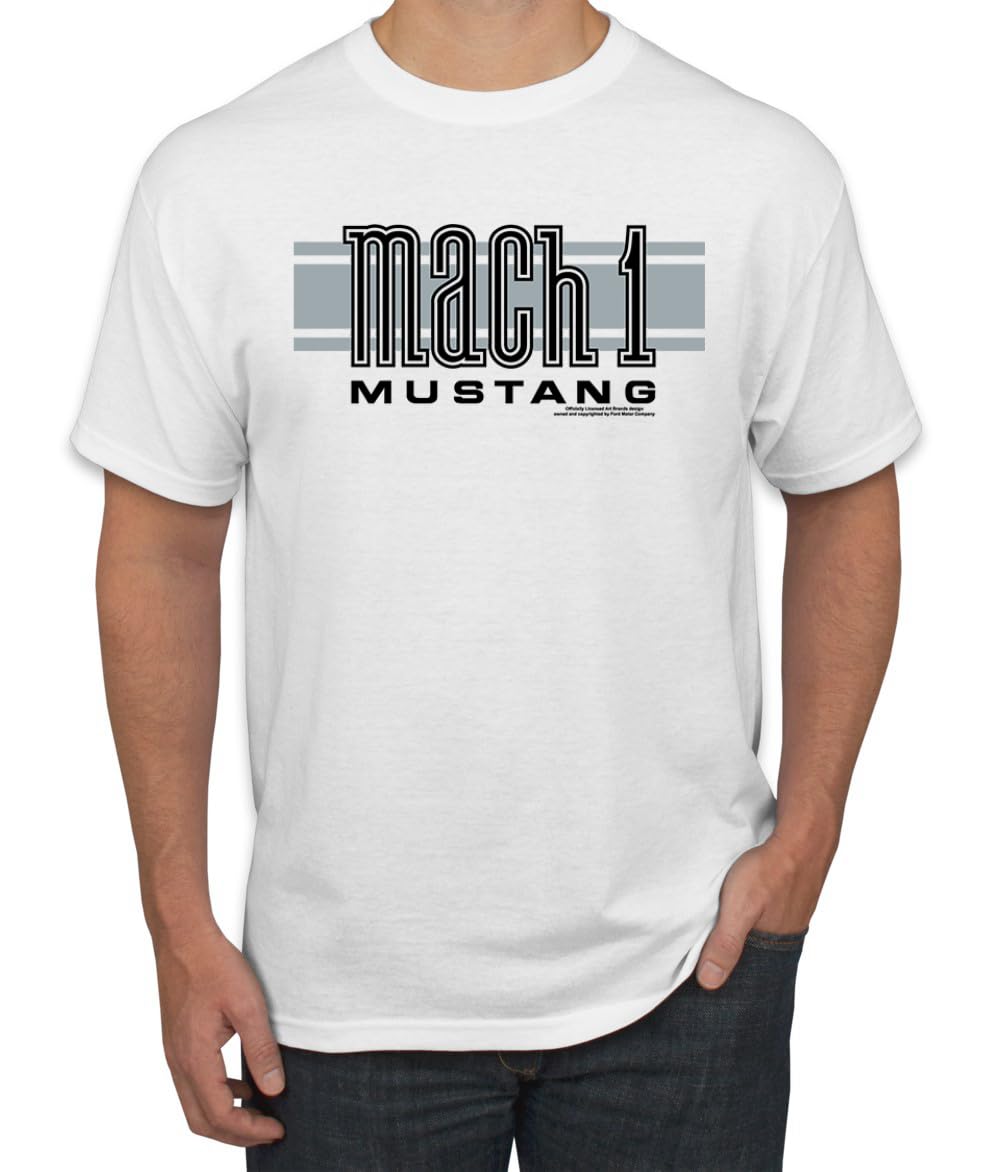 Mach 1 Ford Mustang Classic Racing Stripe Logo Cars and Trucks T-Shirt