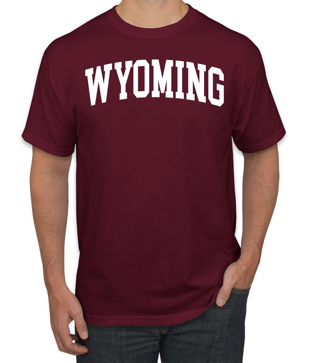 State of Wyoming College Style Fashion Men's T-Shirt