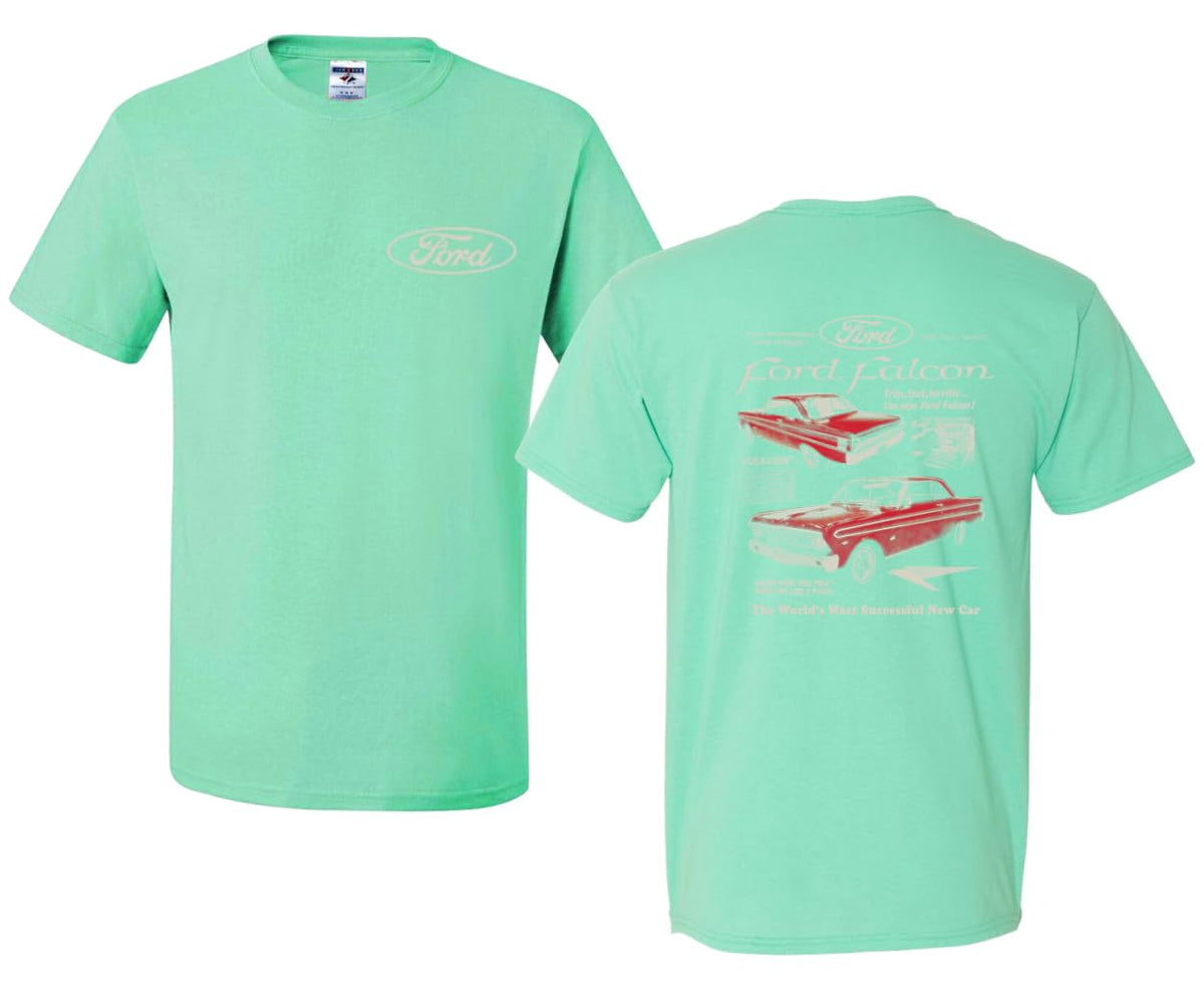 Ford Falcon Classic Car Vintage Muscle Automotive Design Truck Cars and Trucks Front and Back Men's T-Shirt