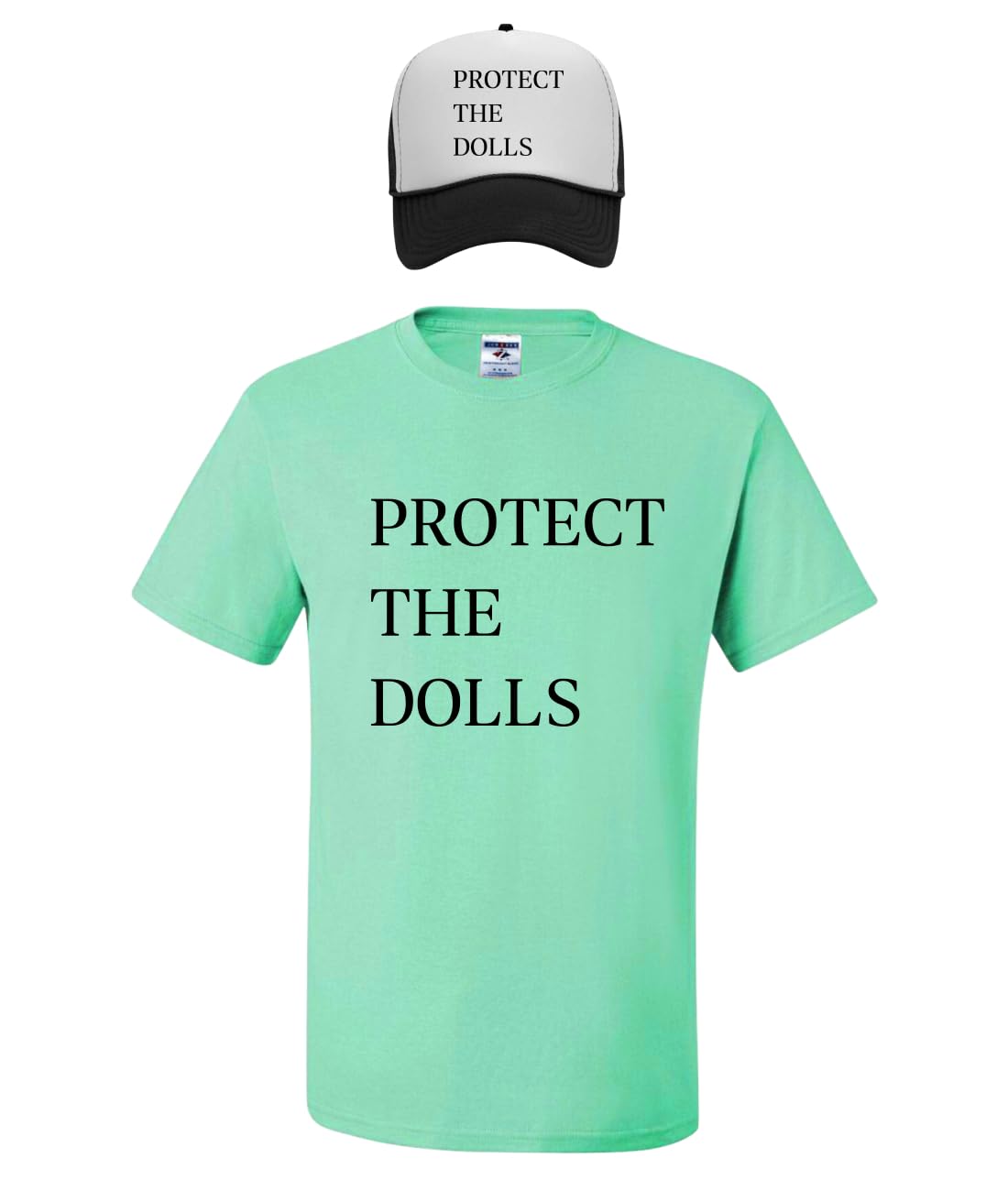 Protect The Dolls Viral Tshirt, Support Trans Rights LGBT Pride Men's T-Shirt and Hat Combo