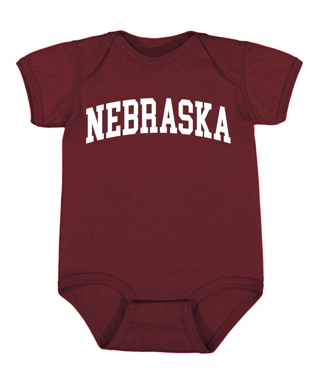 State of Nebraska College Style Fashion Baby Creeper Boys Girls Infant Bodysuit