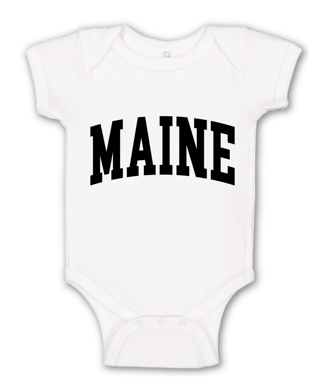 State of Maine College Style White Fashion Baby Creeper Boys Girls Infant Bodysuit