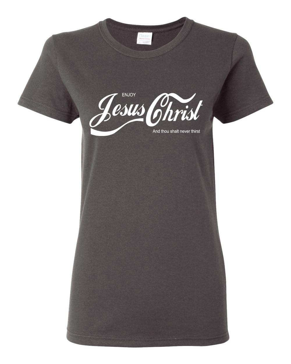 Enjoy Jesus Christ Parody Shirt Thou Shalt Never Thirst, Funny Christian Inspirational T Shirt for Womens
