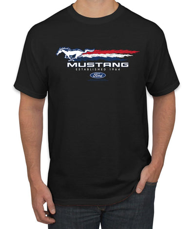Ford Mustang USA Pony Logo Est 1964 Classic Racing Logo Cars and Trucks Men's T-Shirt