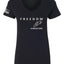 Freedom God Family Patriotism Shirt, Christian Conservative Tee for Women, Women’s Standard V-Neck Tee