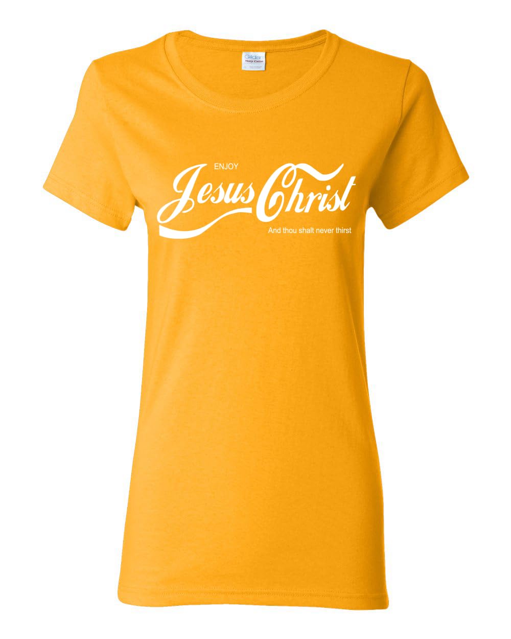 Enjoy Jesus Christ Parody Shirt Thou Shalt Never Thirst, Funny Christian Inspirational T Shirt for Womens