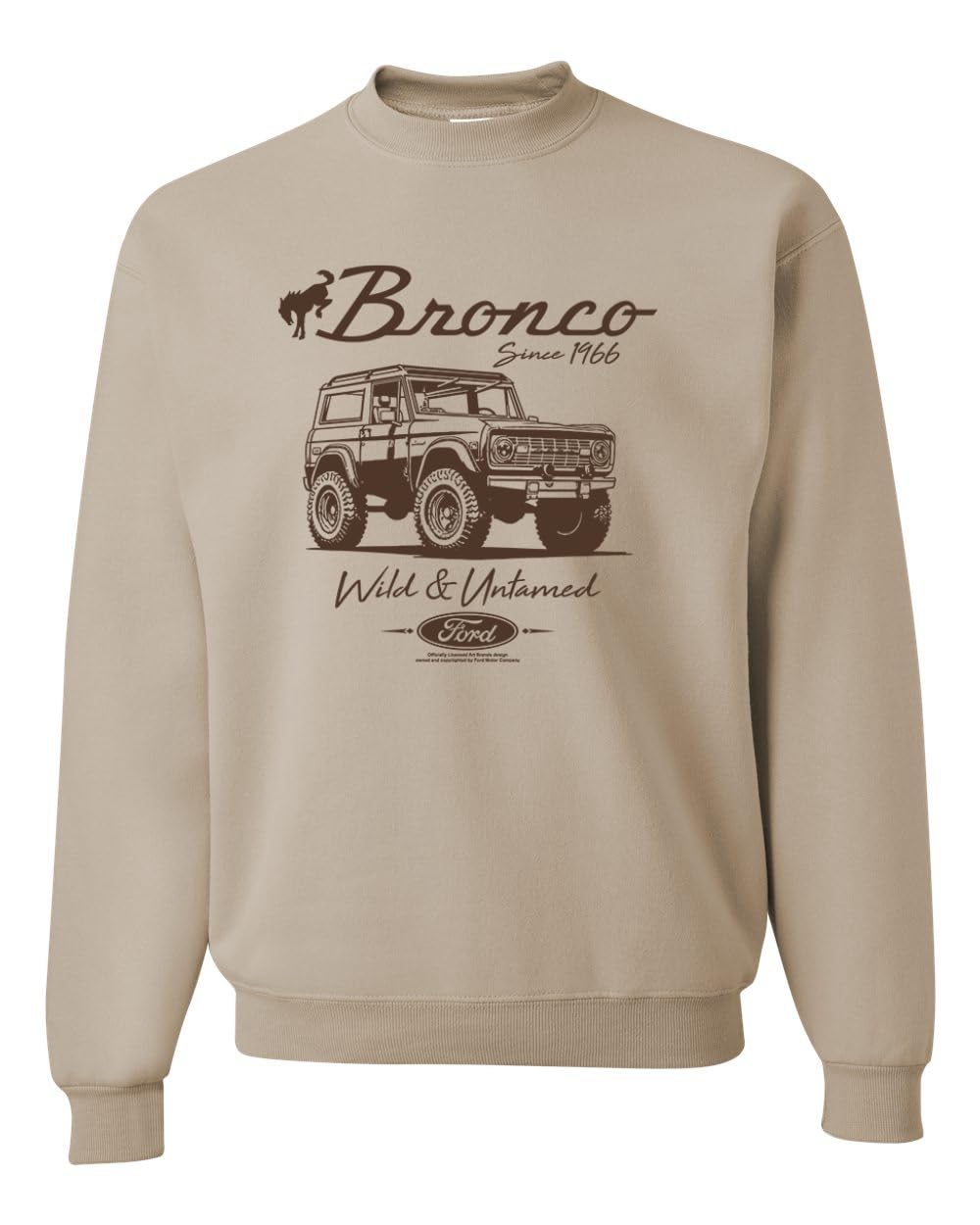 Ford Bronco Wild Untamed 1966 Vintage Cars and Trucks Unisex Crewneck Sweatshirt